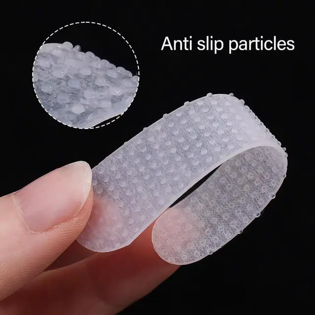 Alt view image 4 of 6 - 26 Pack Wooden Hangers Grips Non-Slip Wood Coat Hanger Hanger Grip Adhesive Rubber Pad Strips Gripper for Wooden Clothes Hangers Wood Suit Hangers