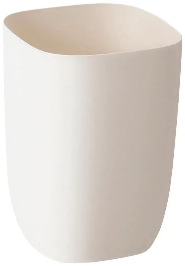 Main image of Bathroom Trash Can, Small Garbage Can for Bedroom, Living Room, Kitchen, Slim Cute Plastic Waste Basket for Office, 7L, Ivory White