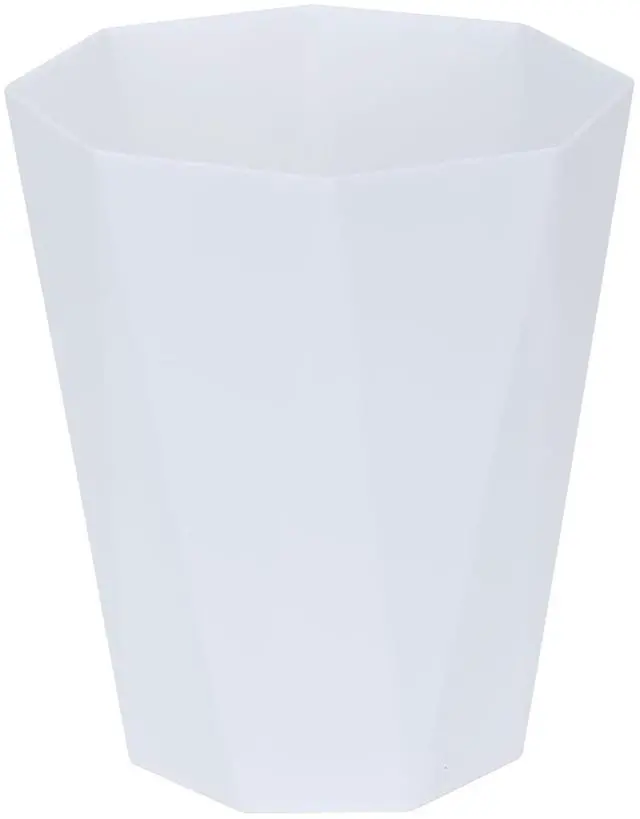 Main image of Small Trash Can - 1.8 Gallon - White - Waste Basket - Garbage Bin Bathroom,Kitchen,Office,Dormitory,Camping,Kids Room