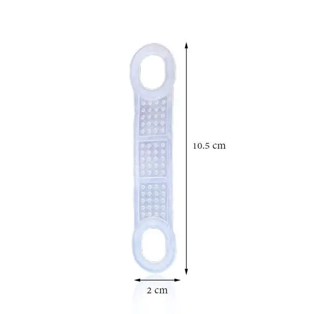 Alt view image 2 of 7 - 100 Pcs Clear Non-Slip Rubber Clothes Hanger Grips Clothing Hanger Strips