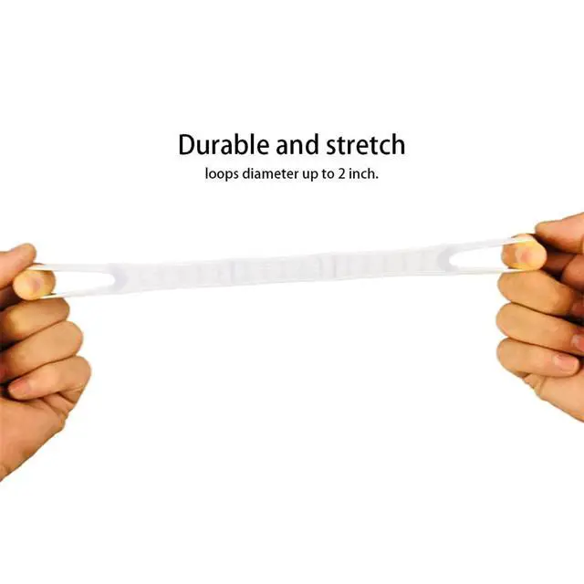 Alt view image 4 of 7 - 100 Pcs Clear Non-Slip Rubber Clothes Hanger Grips Clothing Hanger Strips