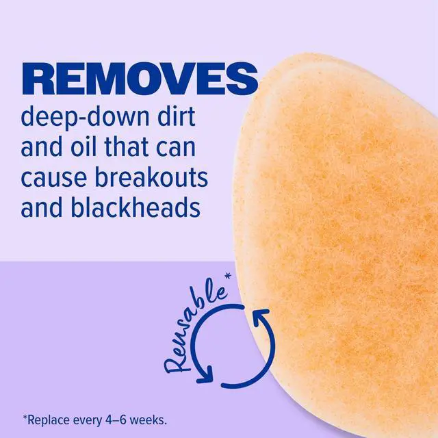 Alt view image 4 of 7 - Gentle Facial Sponge, Dermatologist Developed, Removes Deep Down Dirt & Makeup That Causes Breakouts and Blackheads, Reusable, Exfoliating, 1 Count | Dermatology-Tested for Gentleness