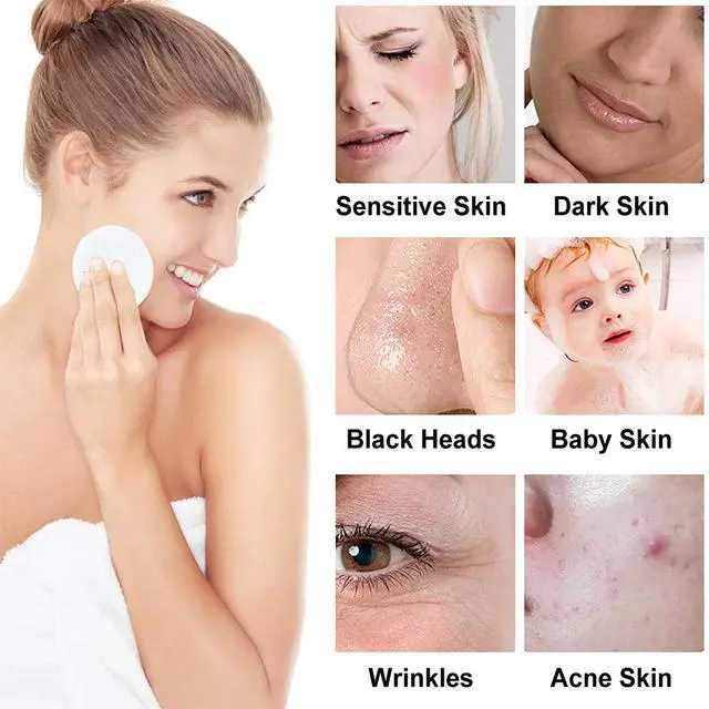 Alt view image 6 of 7 - Facial Sponges 50 Count Compressed Spa Sponges for Face Clean | 100% Natural Cellulose, Exfoliating Sponge, Face Scrubber Exfoliator, Deep Pore Cleansing, Travel Size, 2.8" dia. x 0.32"