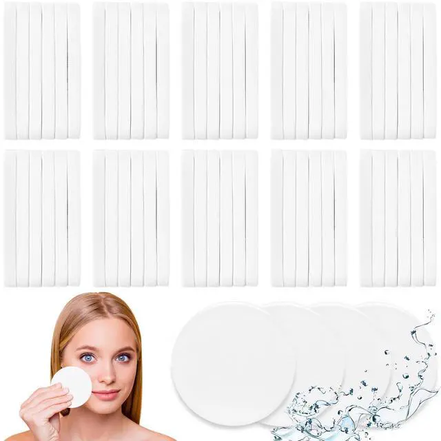 Main image of 120 Pcs Facial Sponges Compressed,Facial Cleansing Pads,Natural Cosmetic Spa Sponges for Facial Cleansing,Exfoliating Face Sponges for Makeup Removal,Washing