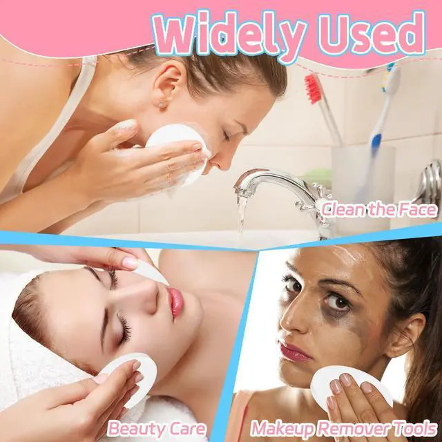 Alt view image 5 of 7 - 120 Pcs Facial Sponges Compressed,Facial Cleansing Pads,Natural Cosmetic Spa Sponges for Facial Cleansing,Exfoliating Face Sponges for Makeup Removal,Washing