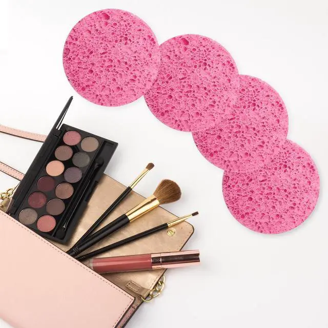 Alt view image 6 of 7 - 50-Count Compressed Facial Sponges, Pink Cellulose Daily Facial Cleaning