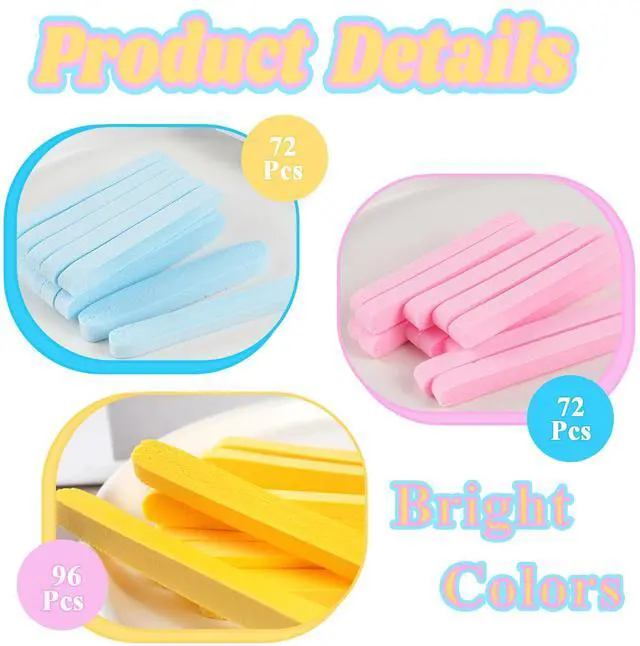 Alt view image 3 of 7 - 240 Pcs Compressed Facial Sponge,Professional Makeup Removal Sponge,Round Face Cleaning Sponge for Spa,Exfoliating,Face Wash(Yellow,Pink,Blue)