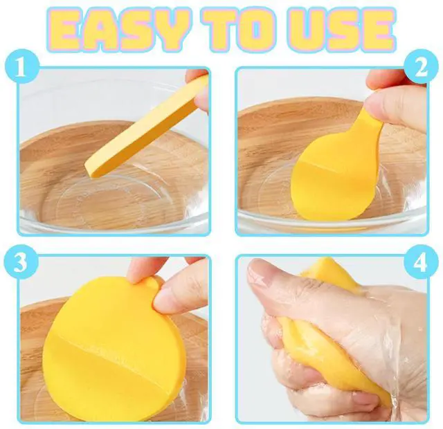 Alt view image 4 of 7 - 240 Pcs Compressed Facial Sponge,Professional Makeup Removal Sponge,Round Face Cleaning Sponge for Spa,Exfoliating,Face Wash(Yellow,Pink,Blue)