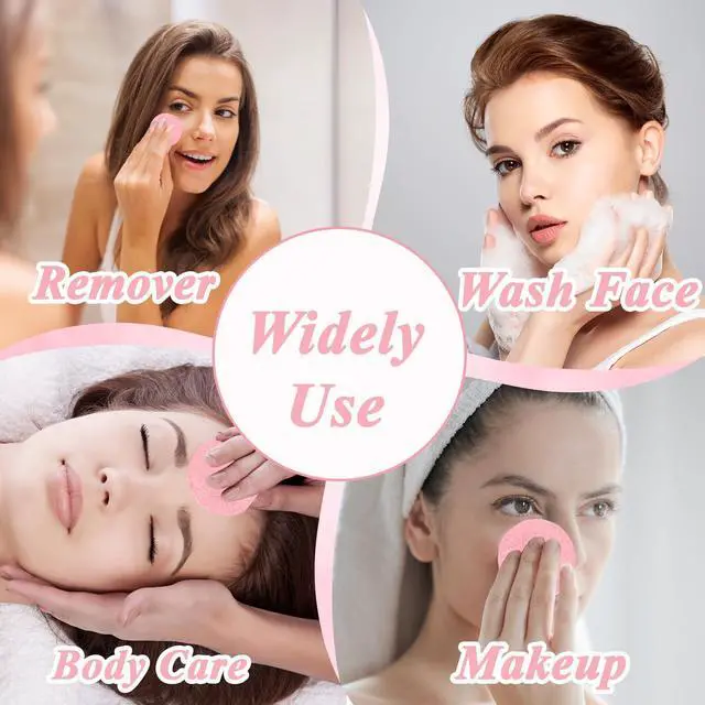 Alt view image 7 of 7 - 240 Pieces Facial Sponge Compressed,Professional Makeup Removal Sponge Pad,Round Face Cleaning Sponge for Spa,Exfoliating,Mask