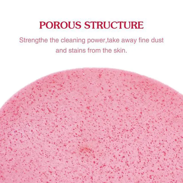 Alt view image 3 of 7 - 120 Pcs Facial Sponge Compressed,Face Cleansing Sponge Makeup Removal Sponge Pad,Exfoliating Wash Round Sponge for Women,Girls(Pink,Yellow)