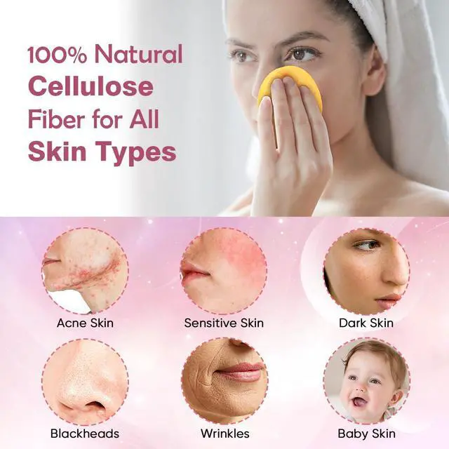 Alt view image 2 of 7 - Compressed Facial Sponges, 96Count, Face Sponges for Cleansing | Cosmetic Makeup Sponges for Facial Cleansing, Facial Sponges for Washing Face, Exfoliating, Makeup Removal, Travel Essentials