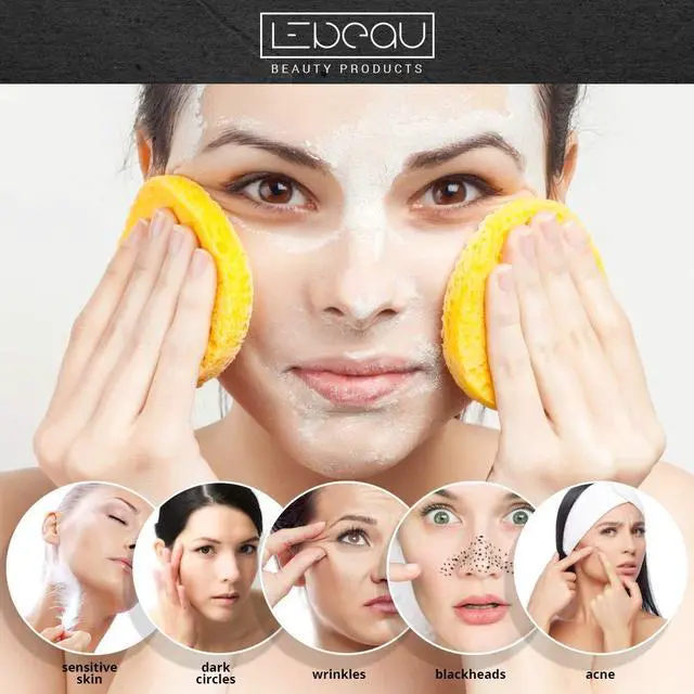 Alt view image 3 of 7 - Compressed Facial Sponges, Face Sponges for Cleansing, 100% Natural Cellulose Facial Sponge, Professional Spa Quality Face Sponge (50 Counts, Yellow)