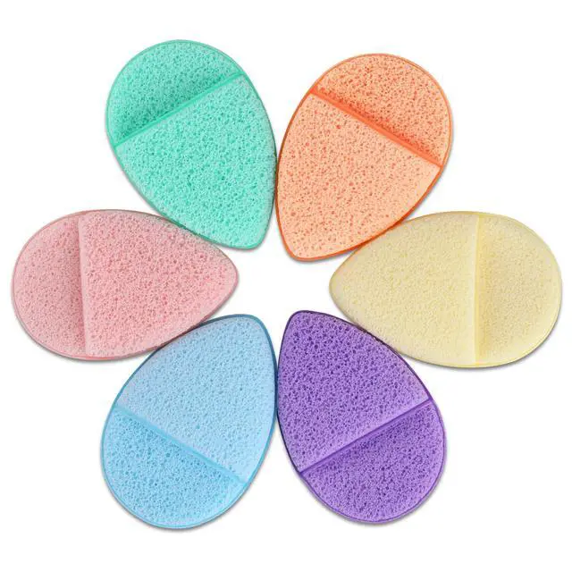 Alt view image 2 of 7 - 6Pcs Facial Sponges Set, Cleansing Puff, Colorful Facial Sponges for Face Wash, Reusable Makeup Remover Exfoliating Pads for Daily Cleansing