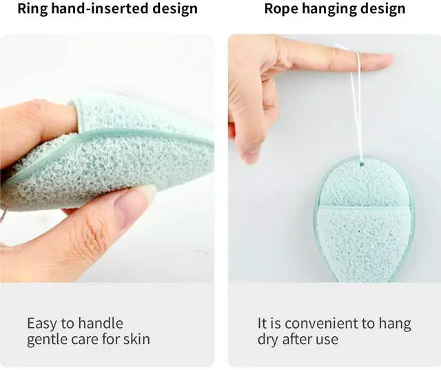 Alt view image 5 of 7 - 2Pcs Konjac Facial Sponge,Deep Pore Cleansing,Exfoliating Blackheads | Reusable,Daily Facial Cleansing, Makeup Remover, Glove Bath Sponge, Suitable for All Skin Types