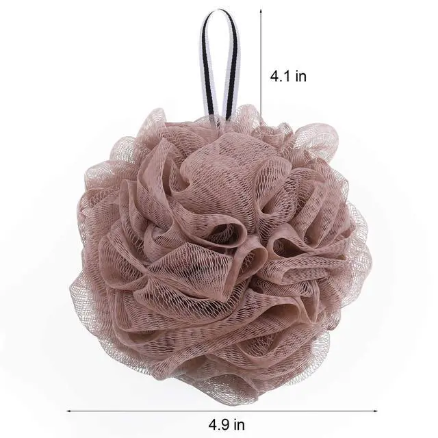 Alt view image 2 of 7 - Bath Loofah Shower Sponge Pouf Body Scrubber Exfoliator Scrubber Ball (Set of 6)