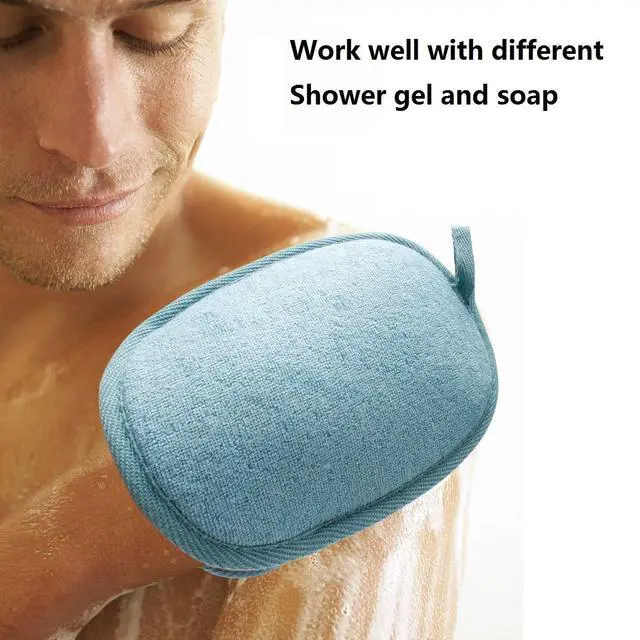 Alt view image 6 of 7 - 3 Pack Body Sponge Brushes Pouf Mesh Brush Shower Glove with Flower Bath Ball