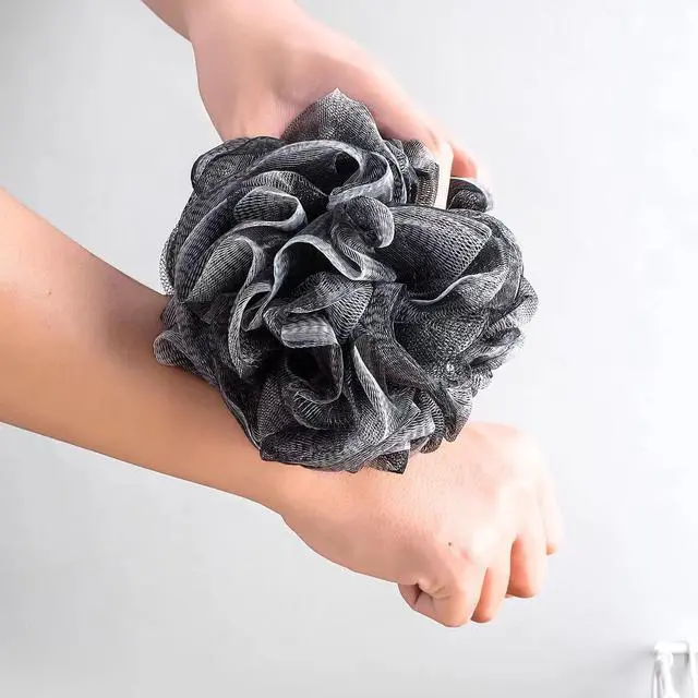 Alt view image 4 of 5 - Darkblue Bath Shower Loofah Sponge,Men Women Bathing Accessories 60g | (1 pack) Loofah Sponges for Shower,Exfoliating Cleaning Bath Loofa Body Scrubber