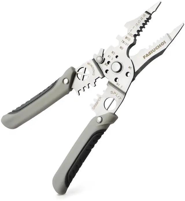 Main image of Multi-function Wire Stripper Tool Electrical, 9-in-1 Wire Cutter & Wire Crimping Tool, Adjustable AWG 6-16, Comfortable Grip and Refined Craftsmanship