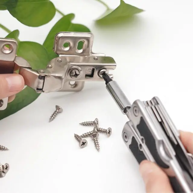 Alt view image 6 of 7 - PLB027 stainless steel multi-function plier. 27 functions with knife, fish scaler, screwdrivers, can and bottle opener, 11 bits and 1 socket. Hand size and easy to carry and use indoor, outdoor