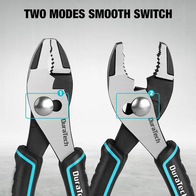 Alt view image 4 of 7 - 6 Inch Slip Joint Pliers, Small Pliers with Comfortable TPR Handle | High Carbon Steel, Swivel Rivet, Strong Sharp Teeth, Pliers for Tightening, Loosening and Gripping Nuts and Bolts