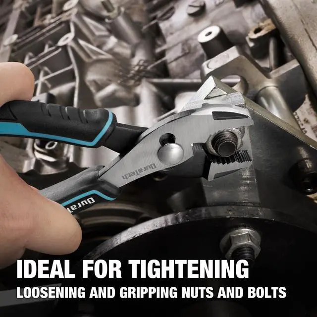 Alt view image 7 of 7 - 6 Inch Slip Joint Pliers, Small Pliers with Comfortable TPR Handle | High Carbon Steel, Swivel Rivet, Strong Sharp Teeth, Pliers for Tightening, Loosening and Gripping Nuts and Bolts