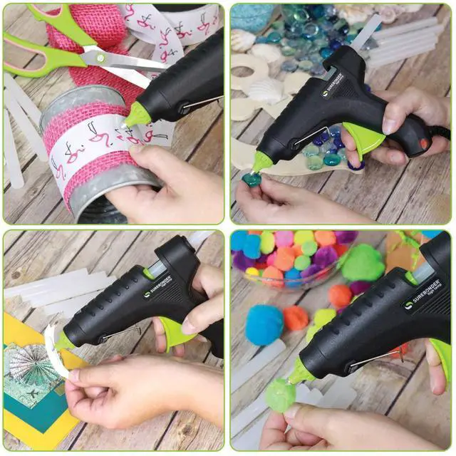 Alt view image 4 of 6 - H-270 Essentials Series 40 Watt Full Size High-Temperature Hot Glue Gun for Crafting, DIY, Repairs - Black