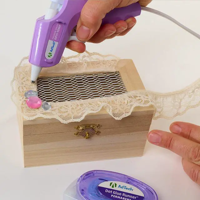Alt view image 3 of 5 - Premium Mini Hot Glue Gun - Lavender Craft Tool for Scrapbooking, Home Decor, DIY Crafts