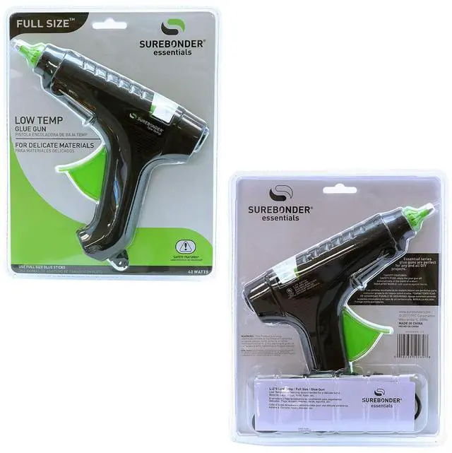 Alt view image 4 of 4 - L-270 Essentials Series 40 Watt Full Size Low Temperature Hot Glue Gun for use with Wood, Ribbon, Lace, Floral, Fabric, and Foam, Black and Green