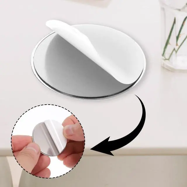 Alt view image 4 of 7 - 12 Pcs Under Cabinet Lights Magnetic Sticky Replacement Magnetic Strips with Adhesive Backing Metal Adhesive Backing Plate Round Blue Tape Strips for Magnetics LED Counter LightsNot Magnets