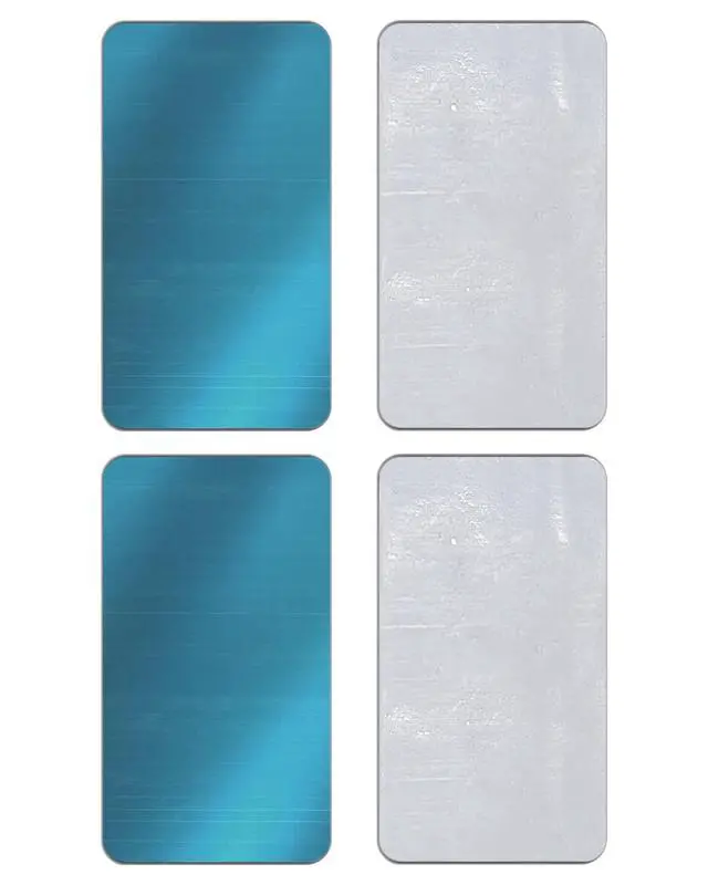 Main image of Adhesive Metal Plates for Under Cabinet Lights, Backing Plate for Magnetic LED Lights to Stick on, 4Pcs