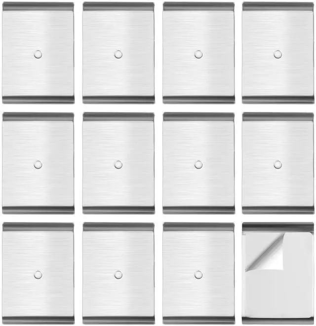Main image of Under Cabinet Light Magnet stickys, Metal Adhesive Sheets12PCS | Replacement Plates for Under Cabinet Lights, Sticky Iron Sheets Works With Magnetic LED Lights (12 Pcs, Not Magnetic)