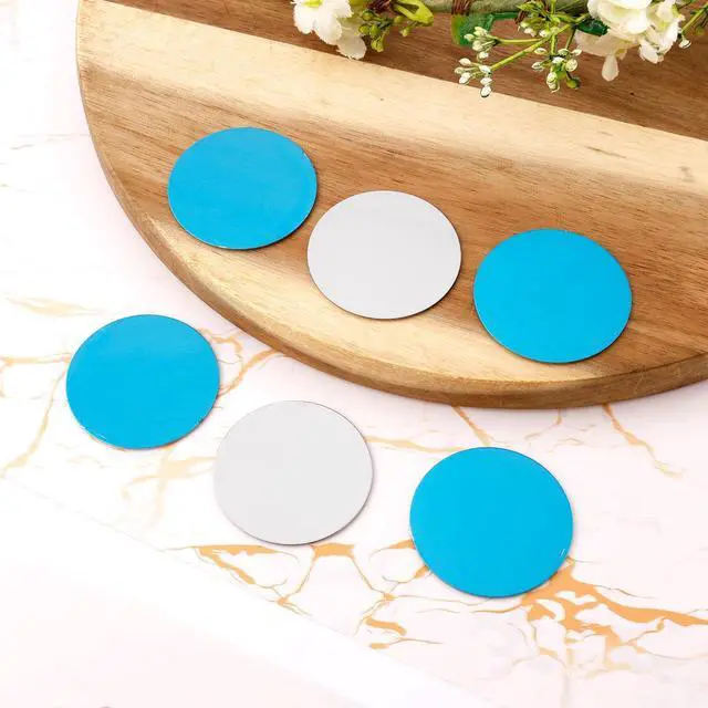 Alt view image 3 of 7 - 6pcs Under Cabinet Lights Magnetic Sticky, Metal Replacement Magnetic Strips with Adhesive Backing Magnet Lights Strip for Magnetic LED Lights & Under Counter Lights (Round)