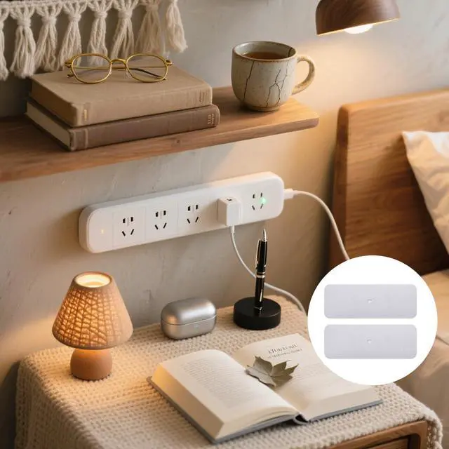 Alt view image 7 of 7 - 6Pcs Metal Adhesive Strips for Magnetic Under Cabinet Lights, 2.3x1.1in Metal Strips for Magnets Adhesive Metals Plate with Adhesives Backing for Magnetics Under Cabinet Lighting