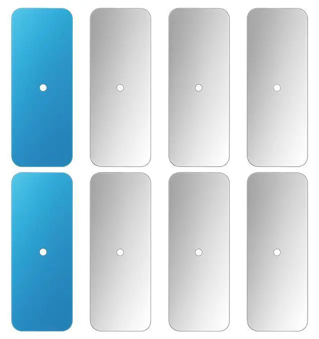 Main image of 6 Pcs Metal Plate for Magnets, Magnetic Plate Replacement Backing Plates | for Under Cabinet & LED Lights, Easy Install (Magnet Sticky)