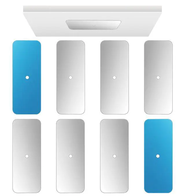 Alt view image 7 of 7 - 6 Pcs Metal Plate for Magnets, Magnetic Plate Replacement Backing Plates | for Under Cabinet & LED Lights, Easy Install (Magnet Sticky)