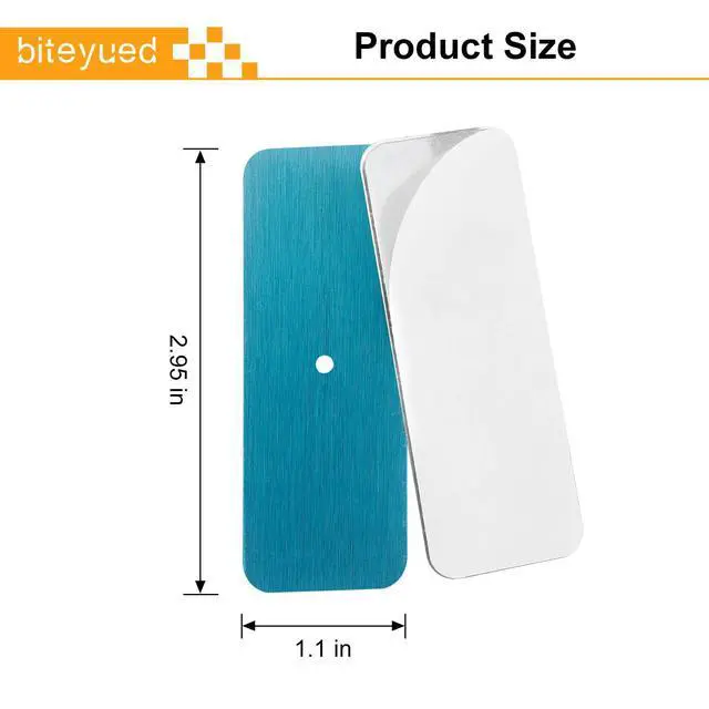 Alt view image 2 of 7 - 10 Pcs Under Cabinet Lights Magnetic Stickys Replacement (1.1×2.95in) | Magnetic Strips with Adhesive Backing for Rechargeable Motion Sensor Lights Wireless Under Counter Light for Cabinet Lighting