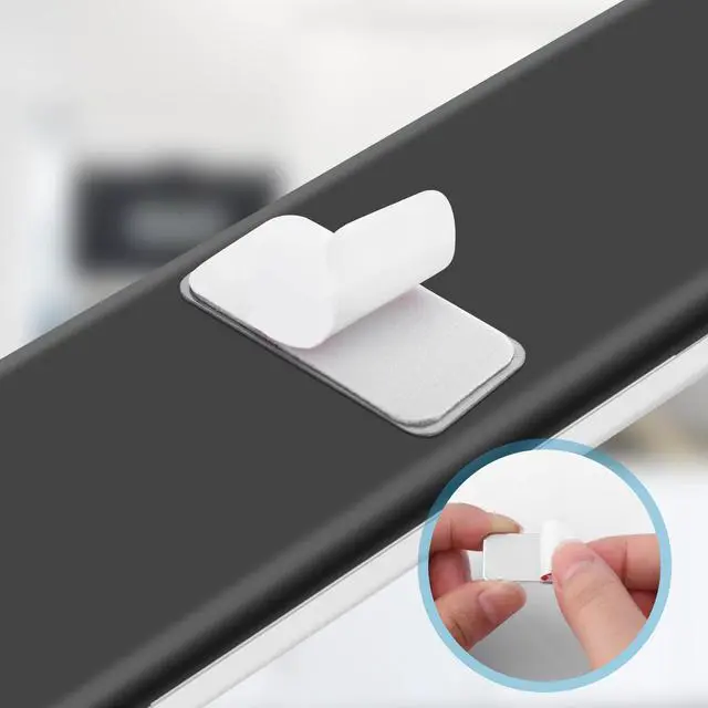 Alt view image 4 of 7 - 12pcs Under Cabinet Lights Magnetic Stickys, Adhesive Backing Magnetic Strips for Under Counter & Cabinet Lighting Universal Replacement Sticky Magnet Sheets (Rectangle 2)