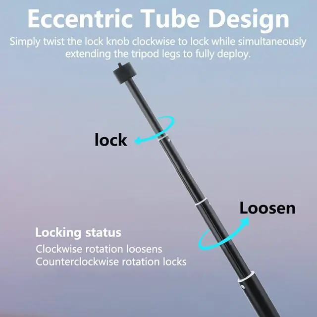 Alt view image 4 of 7 - 17.1" / 43cm Gimbal Extension Selfie Stick Compact Aluminum Portable Stabilizer Extension Rod, Foldable Phone/Camera Mount, 1/4"-20 Tripod Screw Compatible, Lightweight