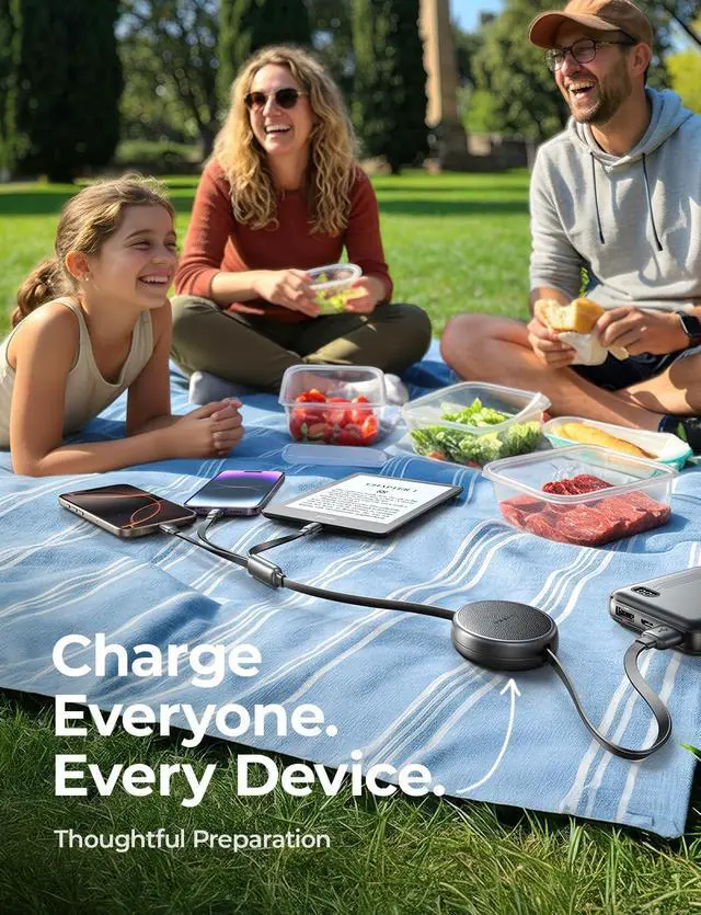Alt view image 7 of 7 - Multi Charging Cable, Retractable Car Charger for Multiple Devices | 3 in 1 Retractable Charger Cord with Type C/L/Micro USB Ports for iPhone 17 16 15 14/Samsung/Kindle Car Accessories for Women