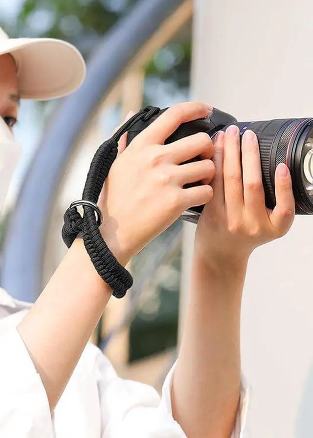 Alt view image 3 of 7 - Camera Wrist Strap for DSLR Mirrorless CameraCamera Hand Strap with Safer Connector (Black-12)