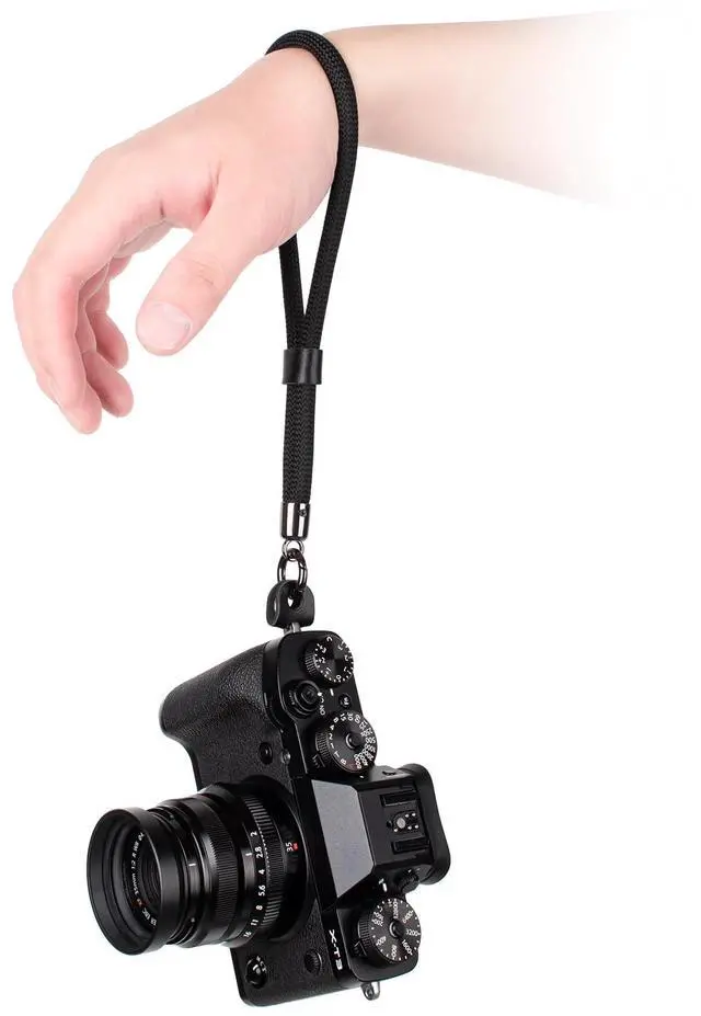 Main image of Camera Wrist Strap Rope,Camera Hand Strap Compatible with Fujifilm Nikon Canon Sony DSLR Camera - Black