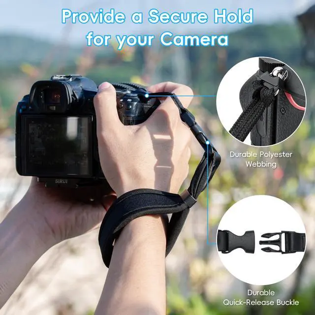 Alt view image 3 of 7 - Quick Release Soft Neoprene Camera Hand Grip Strap for Sony RX10 V A7C II R