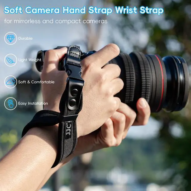 Alt view image 2 of 7 - Quick Release Soft Neoprene Camera Hand Grip Strap for Sony RX10 V A7C II R