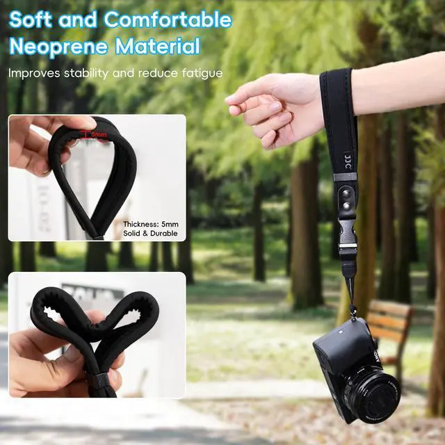 Alt view image 6 of 7 - Quick Release Soft Neoprene Camera Hand Grip Strap for Sony RX10 V A7C II R