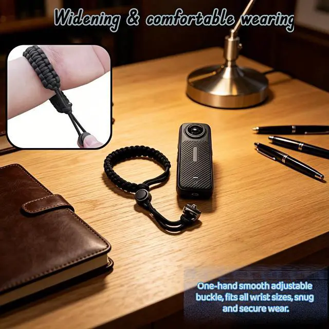 Alt view image 3 of 7 - Camera Wrist Strap 1/4" Screw Quick Release, Adjustable Nylon Anti-Drop Tether for DSLR Mirrorless Action Camera Gimbal Selfie Stick 360, Lightweight 33g with Cushion Pad