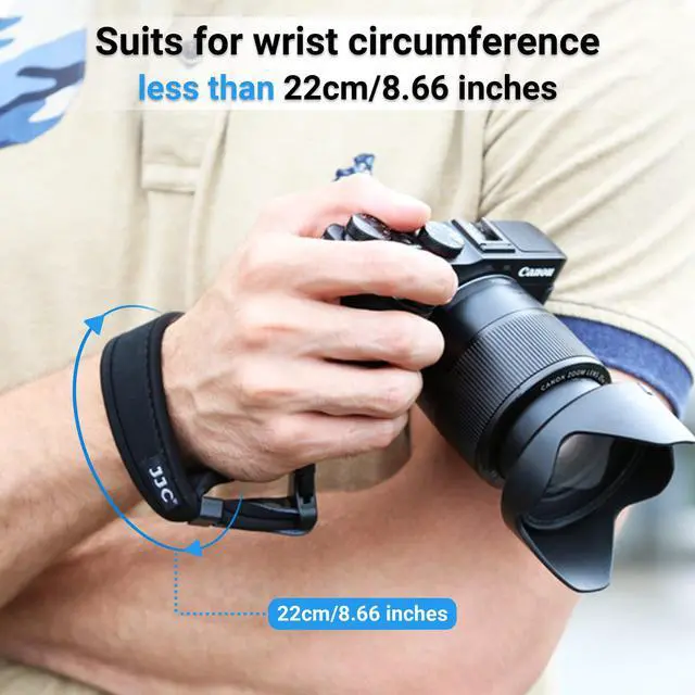 Alt view image 4 of 6 - Soft Camera Hand Strap Wrist Strap for Canon Rebel T7 T6 T8i SL3 90D | for Canon 80D 70D RP M50 Nikon D3500 D750 Z5 Z6 Z7 Z8 Z50 Z30 Sony ZV-E1 A6000 A6100 A6400 A6700 A7 Fuji X-T5 X-T4 X-T30 X-E4