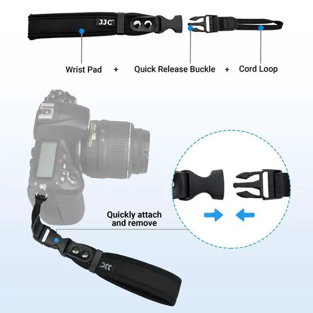 Alt view image 3 of 6 - Soft Camera Hand Strap Wrist Strap for Canon Rebel T7 T6 T8i SL3 90D | for Canon 80D 70D RP M50 Nikon D3500 D750 Z5 Z6 Z7 Z8 Z50 Z30 Sony ZV-E1 A6000 A6100 A6400 A6700 A7 Fuji X-T5 X-T4 X-T30 X-E4