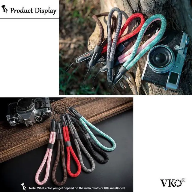 Alt view image 5 of 7 - Soft Camera Wrist Strap, Rope Camera Hand Strap | for Point-and-Shoot Camera,Mirrorless Camera,Small Camera Hand Strap Black