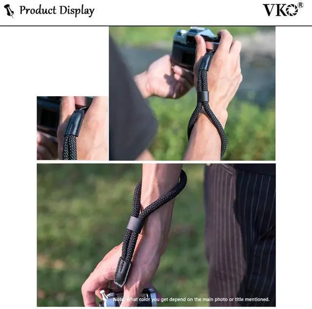 Alt view image 7 of 7 - Soft Camera Wrist Strap, Rope Camera Hand Strap | for Point-and-Shoot Camera,Mirrorless Camera,Small Camera Hand Strap Black