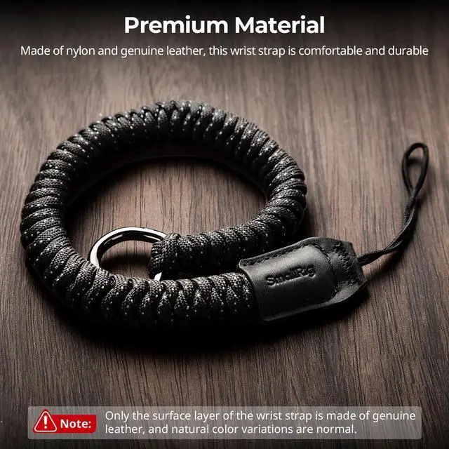 Alt view image 2 of 7 - Camera Wrist Strap, Universal Braided Camera Hand Strap | Adjustable Safety Strap Compatible for DSLR or Mirrorless Camera(Black)